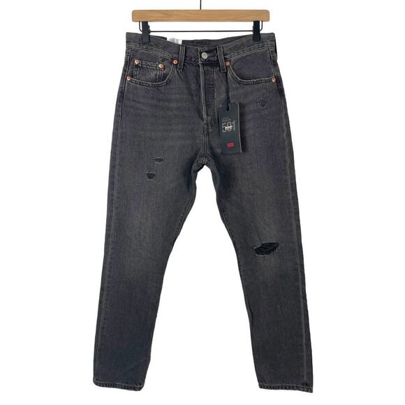 Levi’s 501 High Rise Button Front Skinny Jeans 28 x 28 Rigid Denim Grunge Goth - Picture 1 of 13